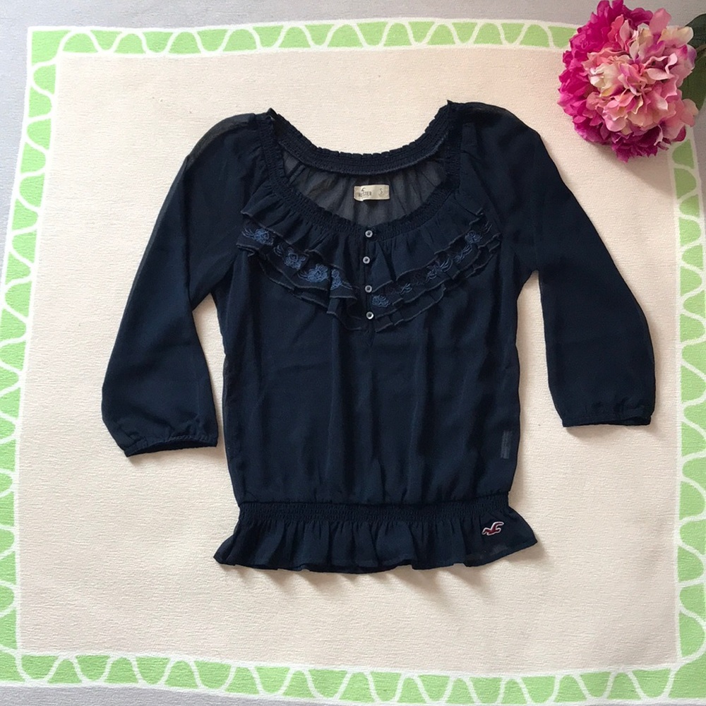 Hollister chiffon blouse
